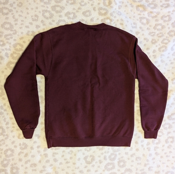 Alpha Gamma Delta AGD Maroon Floral Champion Sweatshirt Sorority Medium Red - Picture 6 of 6